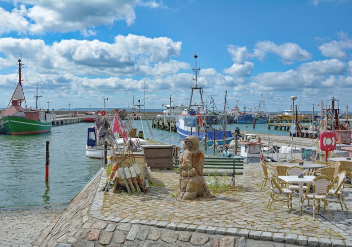 Photo of Harbor of Sassnitz on Ruegen at baltic Sea,Mecklenburg western Pomerania,Germany