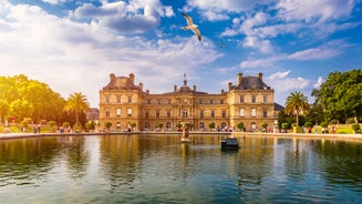 Luxembourg city, the capital of Grand Duchy of Luxembourg, view of the Old Town and Grund quarter on a sunny summer day.