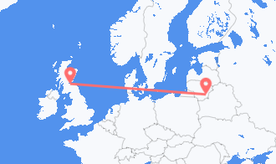 Flights from Lithuania to Scotland