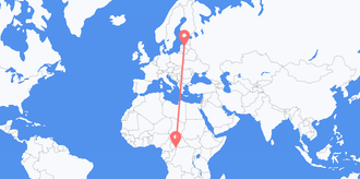 Central African Republic to Latvia