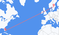 Loty z Miami, Stany Zjednoczone do hrabstwa Örebro, Szwecja