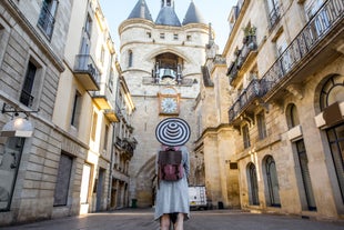 Photo of Square in Sarlat-la-Caneda historical center, France.