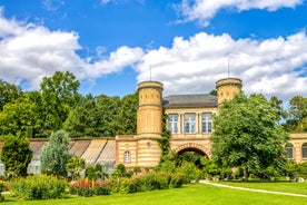 Photo of scenic summer view of the Old Town architecture with Elbe river embankment in Dresden, Saxony, Germany.