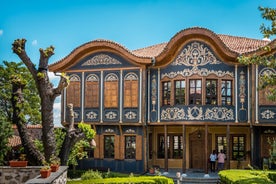 Photo of aerial view of Plovdiv, Bulgaria.