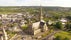 Photo of aerial view of Cathedral of St. Eunan and St. Columba in Letterkenny ,Co. Donegal Ireland.