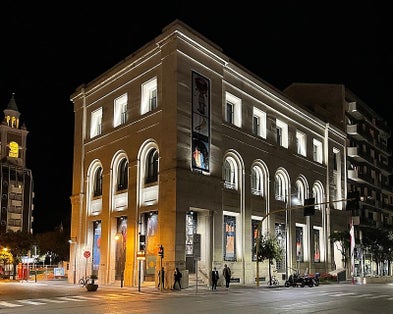 photo of Mediamuseum at night Pescara Italy