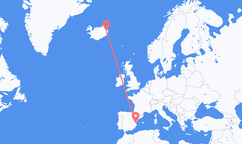 Flights from Valencia to Egilsstaðir