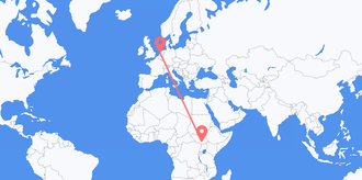 Flüge von der Südsudan nach die Niederlande