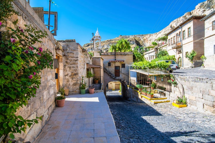 Photo of Urgup Town view in Cappadocia Region of Turkey.