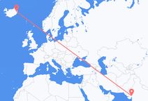 Vols d’Ahmedabad, Inde pour Egilsstaðir, Islande