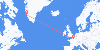 Voli dalla Groenlandia per la Francia