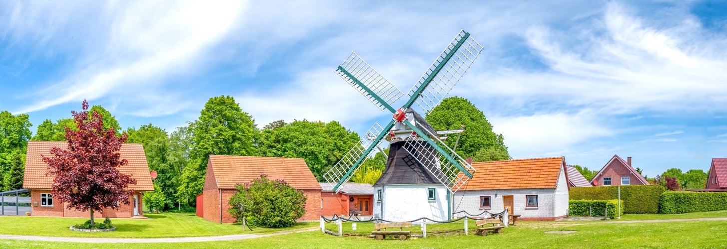 Windmill in Aurich, North Sea, Germany