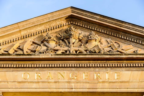 Park of orangerie museum, Photo image a Beautiful panoramic view of Paris City