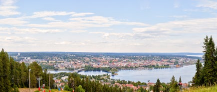 Photo of aerial view of Östersund ,Sweden.