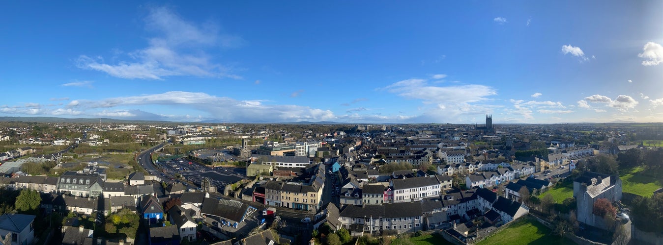 Kilkenny skyline panoramic,Kilkenny,Ireland.