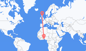 Flights from Togo to Scotland