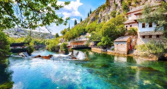 Cultural + wine experience, 2 days all seasons Bosnia tour from Korcula: Vjetrenica, Blagaj, Mostar, Medjugorje, Kravica, Pocitelj. UNESCO sites. Nature. Architecture.