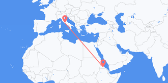 Vols de l’Érythrée pour l’Italie