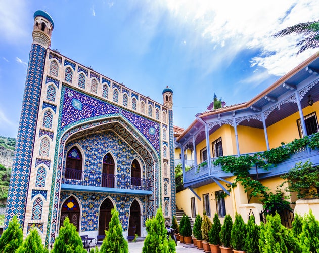 photo of Juma Mosque and arabic style building in Old Tbilisi, Georgia.