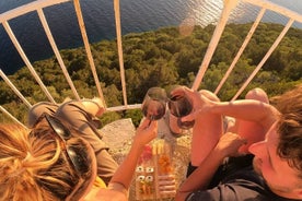 Privécruise Sunset Tour bij de Sivota-vuurtoren