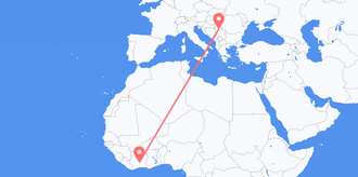 Côte d’Ivoire to Serbia