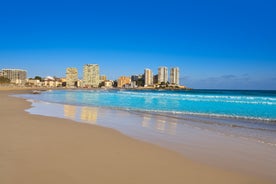 Photo of Benicassim Voramar playa beach in Castellon of Spain.