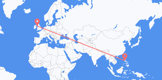 Flights from the Philippines to the Isle of Man