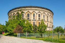 Photo of scenic summer view of the Old Town architecture with Elbe river embankment in Dresden, Saxony, Germany.