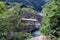 Photo of landscape with old and new bridge over Arachtos river in the National Park of Tzoumerka, Peristeri, Greece.