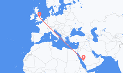 Voos de Ta se, Arábia Saudita para Nottingham, Inglaterra