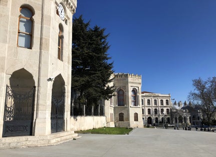 photo of Beyazit Square with university buildings in Istanbul, Turkey.