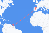 Paramaribo to Madrid