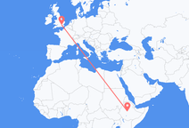 Flights from Addis Ababa to London