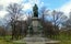 photo of statue of Carl von Linné in Humlegården in Stockholm, Sweden.