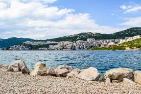 Photo of panoramic aerial view of city of Stolac and Bregava river, Bosnia and Herzegovina.