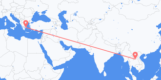 Flights from Laos to Greece