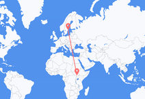 Flights from Juba to Stockholm