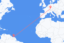 Flights from Paramaribo to Stuttgart