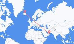 Flights from Muscat to Akureyri