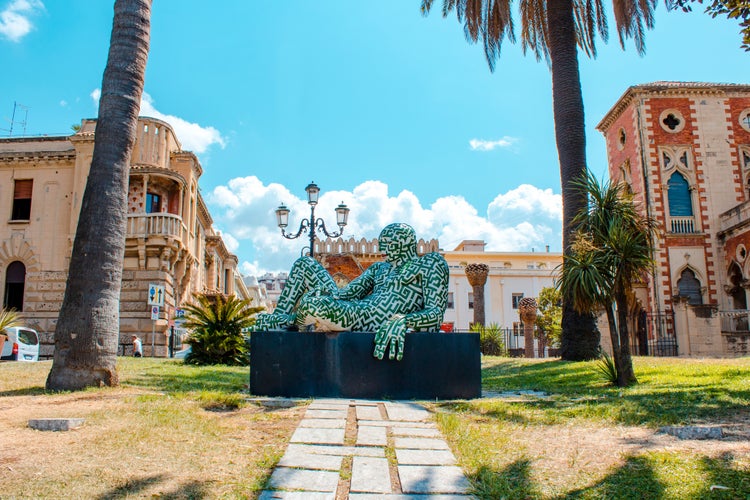 Old town of Reggio Calabria during a summer day. 