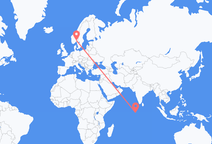 Vols de Gan, Les Maldives pour Oslo, Norvège