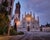 Beautiful view of the Duomo (Monza Cathedral), Monza, Milan, Lombardy, Italy.