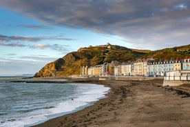 photo of the magnificent views from the top of Constitution Hill of Aberystwyth in Wales, UK.