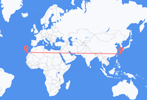 从沖繩島飞往特内里费岛的航班