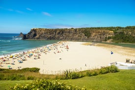 photo of an aerial view of Vila Nova de Milfontes, Alentejo Coast, Portugal.