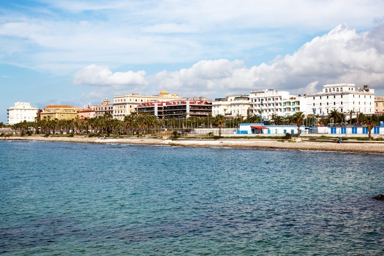 On the beach of Civitavecchia Italy