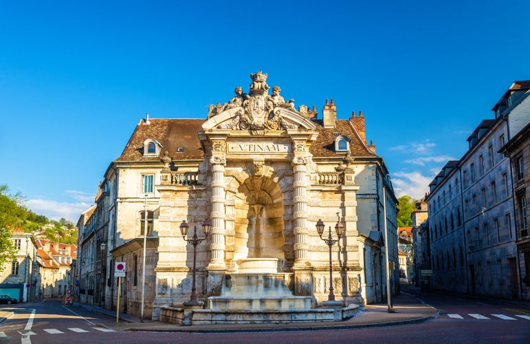 Fontaine de la place Jean-Cornet in Besancon, France