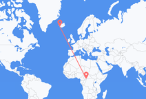 Flights from Bangui to Reykjavík