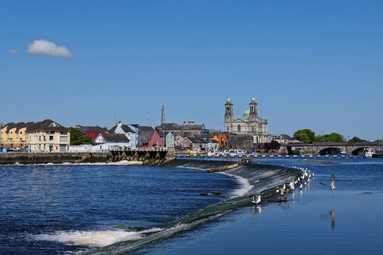 photo of  view of Athlone city and the Shannon river in summer, Co. Westmeath, Ireland.