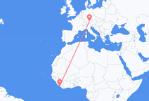 Flüge von Monrovia nach München